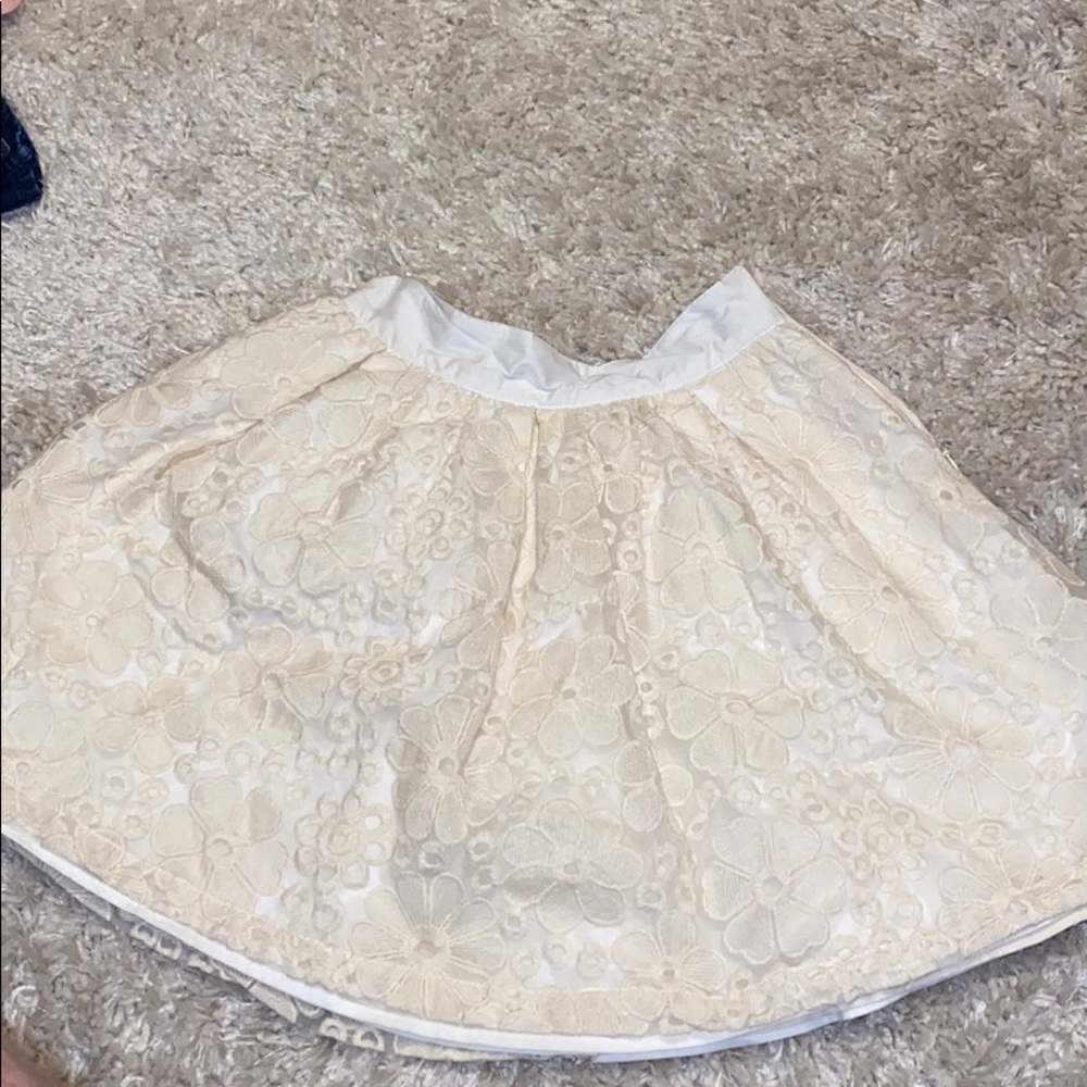 Flower lace skirt
